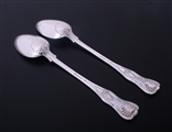 A good matched pair of King's pattern sterling silver basting spoons