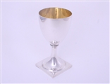 GLAZEBROOK FAMILY: A George III sterling silver goblet