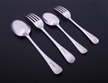 A Victorian service of Old English pattern cutlery for 6 people