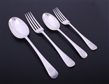 A Victorian service of Old English pattern cutlery for 6 people