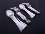 A Victorian service of Old English pattern cutlery for 6 people