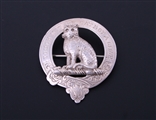 A Victorian Scottish sterling silver Clan badge for MACKINTOSH