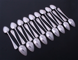 A good set of eighteen George III Old English pattern sterling silver tea spoons