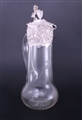 A Victorian silver mounted glass claret jug