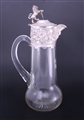 A Victorian silver mounted glass claret jug