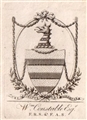 A 18th Century bookplate for William Constable of Burton Constable Hall