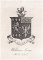 A 19th century armorial bookplate for Long