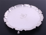 A George V sterling silver small salver