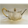 A pretty Victorian sterling silver teapot and stand