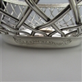 Very fine George III sterling silver basket