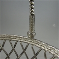 Very fine George III sterling silver basket