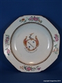 Chinese Armorial AUCHMUTY plate Bowl family coat arms crest clan QIANLONG Emperor 中国纹章瓷板乾隆帝