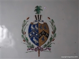 Chinese Export Armorial Porcelain Platter PENFOLD Pinfold Family Coat Arms Crest中国出口瓷器纹章