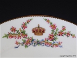 Royal Armorial Porcelain Plate QUEEN VICTORIA & PRINCE ALBERT of Saxe Coburg BALMORAL