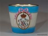 Royal Armorial Porcelain Cup PRINCESS LOUISE & PRINCE PHILIP of SAXE COBURG & GOTHA