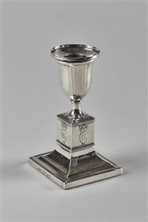 A rare George III silver candlestick for Lord Carbery