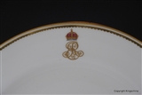 Armorial Porcelain Plate Monogram EDWARD VII Royal Yacht Victoria & Albert CROWN DERBY