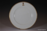 Armorial Porcelain Plate Monogram EDWARD VII Royal Yacht Victoria & Albert CROWN DERBY