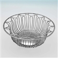 Pair of Wirework Bread Dishes