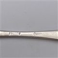 Antique Hallmarked Sterling Silver Hanoverian Pattern Teaspoon c. 1760