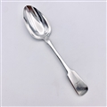 Antique Hallmarked Irish Sterling Silver William IV Fiddle Rat Tail Pattern Dessert Spoon 1834