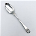 Antique Hallmarked Sterling Silver George III Feather Edged with Wings Pattern Teaspoon c.1780