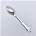 Antique Hallmarked Sterling Silver George III Feather Edged with Wings Pattern Teaspoon c.1780