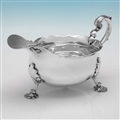 George IV period silver sauce boat