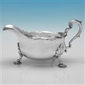 George IV period silver sauce boat