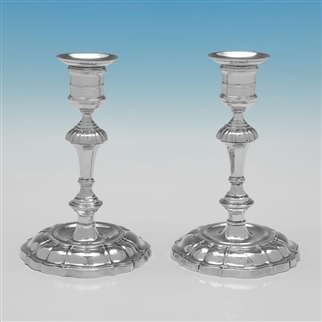 Pair of Victorian candlesticks